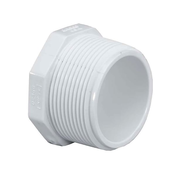 Thrifco Plumbing 1/2 Inch Threaded PVC Plug SCH 40 8114314 - main